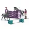 Schleich 42776 Horse Club Lisa versenyfelkészítő edzése szett