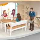 Schleich 42785 Horse Club Lakeside villa & lovarda