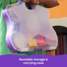 Kinetic Sand Hordozható táskában, 5 féle homokgyurmával