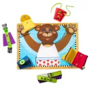 Melissa & Doug Készségfejlesztő tábla, Tanuló maci, öltözködés