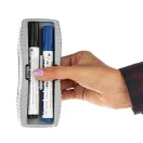 Stabilo Plan WhiteBoard marker kék és fekete táblafilc, szivaccsal