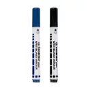 Stabilo Plan WhiteBoard marker kék és fekete táblafilc, szivaccsal