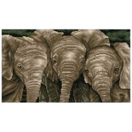   Diamond Dotz gyémántszemes kirakó szett, középhaladó - Elefántok