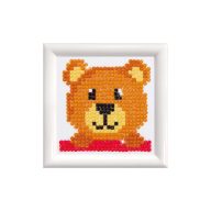   Diamond Dotz gyémántszemes kirakó szett, kezdő - Maci, kerettel