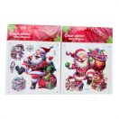 Karácsonyi matrica ablakra 19*25 cm, többféle