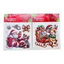 Karácsonyi matrica ablakra 19*25 cm, többféle