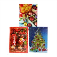 Karácsonyi papírtasak 26*32*10 cm, többféle