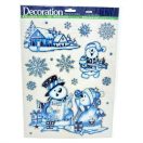 Karácsonyi matrica ablakra 29*41 cm, többféle