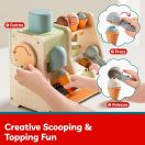 Topbright Montessori fagylaltozó szerepjáték készlet