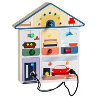   Topbright Montessori házikó tábla, fényekkel és kapcsolókkal