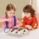 Topbright Montessori házikó tábla, fényekkel és kapcsolókkal