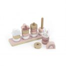 Label-Label Fa toronyépítő, rózsaszín