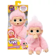   Little Live Pets Mini Maki interaktív bébi majom - Luna Lemon, pink