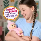 Little Live Pets Mini Maki interaktív bébi majom - Luna Lemon, pink
