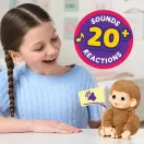 Little Live Pets Mini Maki interaktív bébi majom - Pepi Peach, krém