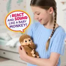 Little Live Pets Mini Maki interaktív bébi majom - Pepi Peach, krém