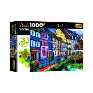 Trefl puzzle ragasztóval 1000 db - Színes utcakép