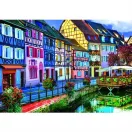 Trefl puzzle ragasztóval 1000 db - Színes utcakép