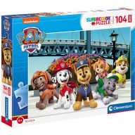 Clementoni Puzzle 104 db Maxi, Supercolor - Mancs Őrjárat