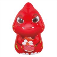 Piros dínós tusfürdő és sampon, 414 ml