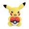Pokémon plüssfigura - Pikachu pokélabda szívvel, 20 cm