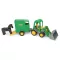 Wader Farmer traktor lószállító utánfutóval, 41 cm