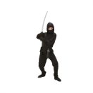 Fekete maszkos ninja jelmez, 116 cm