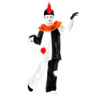 Pierrot bohóc jelmez, 128 cm