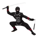 Fekete ninja jelmez, 116 cm