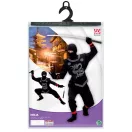 Fekete ninja jelmez, 116 cm